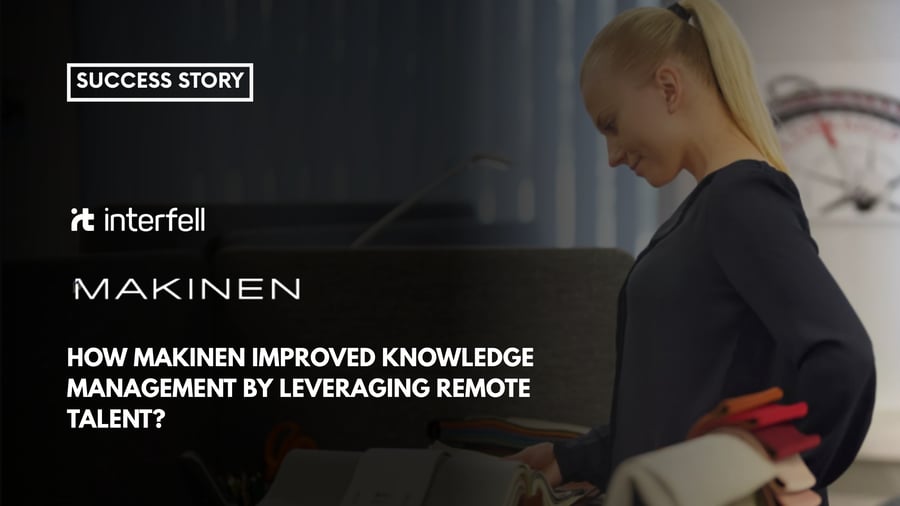 Makinen optimized internal processes with Interfell