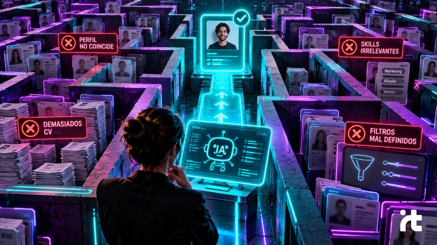 La IA te ayuda a evitar errores al buscar talento tech