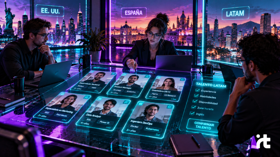 Consigue talento IT LATAM para EE.UU., España o Latinoamérica