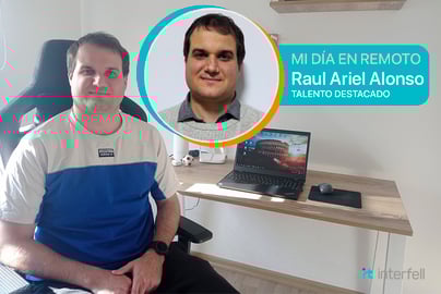 Raul Ariel Alonso trabajando remotamente