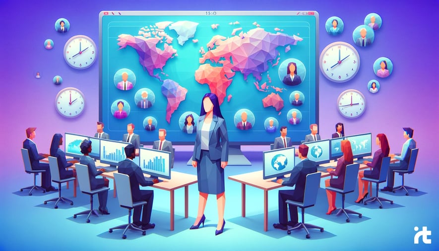 Gestión de zonas horarias en equipos globales