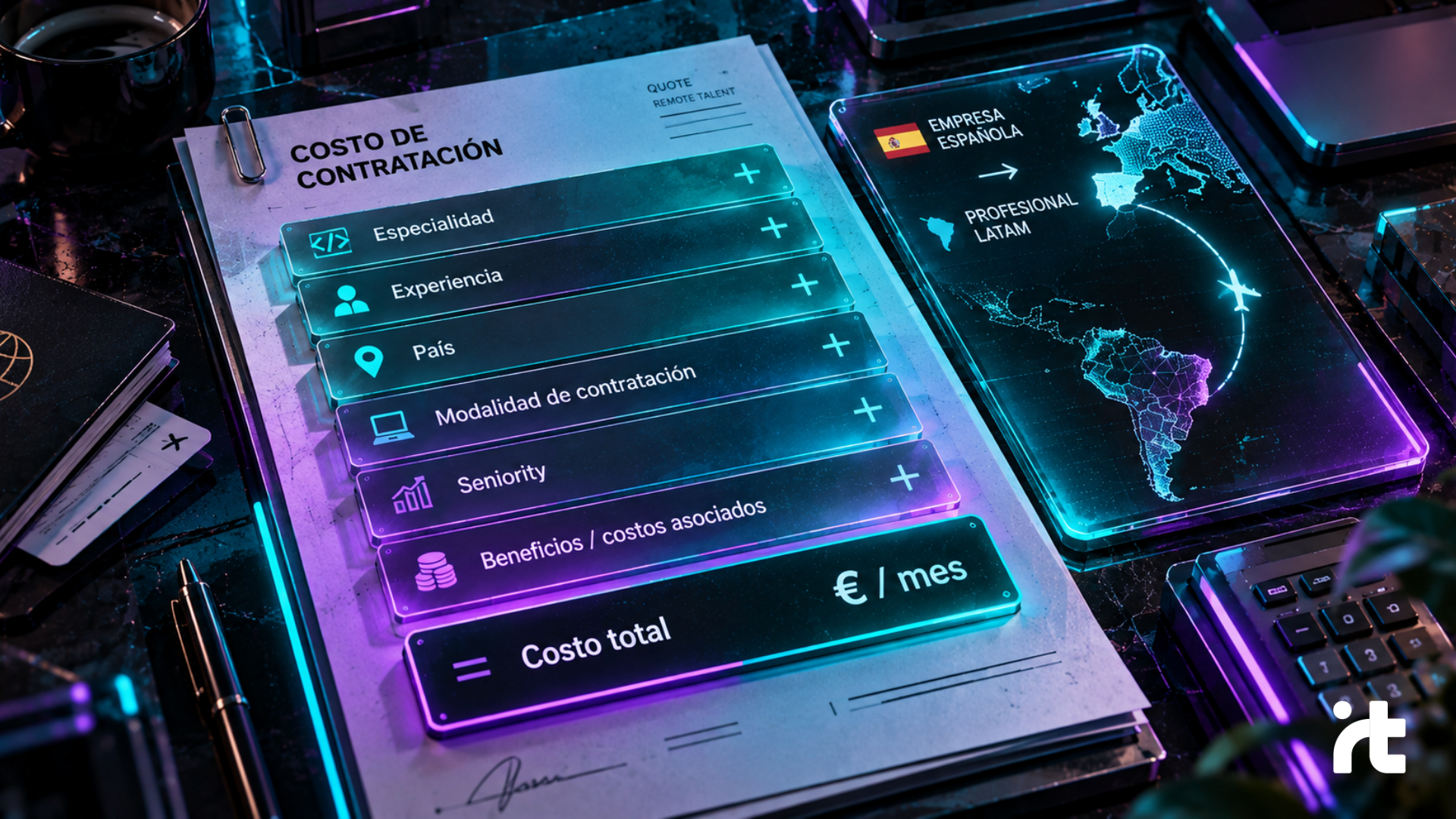 ¿Cuánto cuesta contratar un profesional remoto desde América Latina para una empresa española?